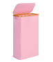 Slim Laundry Hamper Narrow Laundry Basket With Lid Bamboo Handles 65L