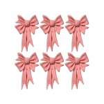 Bows Pink Pack Of 6