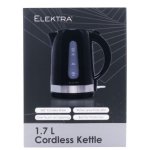 Elektra - 1.7L Plastic Kettle Black
