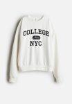 Motif-detail Sweatshirt - White Nyc
