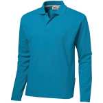 Zenith Mens Long Sleeve Golf Shirt Aqua