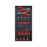 : 11PC Precision Screwdrivers Pliers & Pick Tray Set - T28743