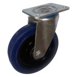 Blue Elastic Rubber Castor 420 Series Ngb