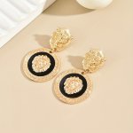 Elegant And Stylish Retro Baroque With Lion Totem Dangle Earrings Exquisite Enamel Detail Jewelry Party Jewelry Birthday Gift Fo