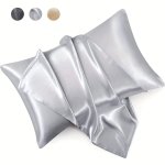 Luxury Satin Pillowcase For Hair And Skin Ultra-fine Microfiber Pillow Cover Soft Bed Pillowcase With Envelope Closure Machine W