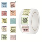 Gutbd 500PCS Motivational Sticker Rolls - Inspirational Phrases For Laptops Water Bottles & More Reusable Pvc Matte Finish