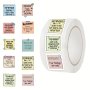 Gutbd 500PCS Motivational Sticker Rolls - Inspirational Phrases For Laptops Water Bottles & More Reusable Pvc Matte Finish