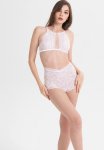 Statement Thea Halterneck Bralette - Opal