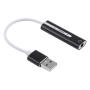 Aluminum Shell 3.5MM Jack External USB Sound Card Hifi Magic Voice 7.1 Channel Adapter Free Drive For Computer Desktop Speakers Headset Black