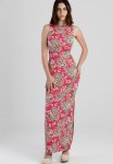 Sissy Boy Flow With It: Maxi With Back Hardware Detail - Pink Multi