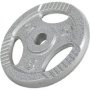 Cast Iron Tri-grip Weight Plate 5KG - Silver