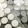 200 Pcs(100pairs) 20mm Diameter Self-Adhesive Transparent And Black Hook And Loop Dots Strong Perfect Adhesive Sticker For Classroom Office And Home.Mother's Day Gift Handmade