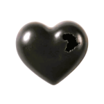 Medium African Heart - Matte Black