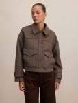 Kaylee Check Cropped Jacket - 16 Micro Check