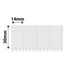 NB568 - - K3 Only - 14X30MM 4L - 3 600 Transparent Labels