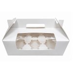 White Cupcake Box 6 With Window