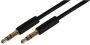 PSG03746 Slim 3.5MM Stereo Jack Plug To Plug Lead 2M Black
