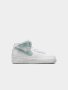 Nike Women&apos S Air Force 1 Mid White/green Sneaker