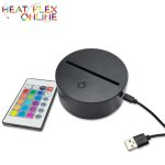 Black LED Light Base – Multi Colour With Remote