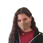 4AKID Kids Reusable Fabric 3-LAYER Non-medical Mask - Small Size - Orange Snakeskin Print