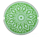 Pp Mat Green Leaf Round 180CM Dia 100% Virgin