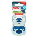 NUK Signature Night Silicone Soother 6-18M 2 Pack