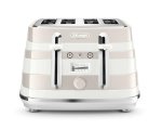 De'Longhi Delonghi Avvolta Class 4 Slice Toaster - Graceful White CTAC4003.W