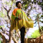 High Bulk Jacquard Wrap - Kente Gold emerald - 122 X 167 Cm