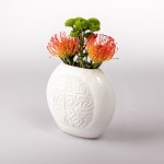 Creative Hub Brain Vase - Gloss White