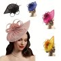 Elegant Kentucky Derby Feather Fascinator Headband - Perfect For Weddings Tea Parties And Festive Occasions