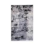 Distressed 80X150CM Grey&black Carpet