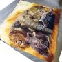 Big Five Light Weight Fleece Blanket By Delene Lambert