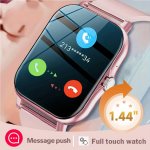 Sleek 3.66CM Smartwatch With Wireless Calling Multi-sport Modes Sedentary Reminder Weather Updates & Message Alerts - Silicone B