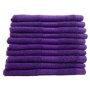 Plush 450 Face Cloth 10PC Pack Lilac 30X30CMS 450GSM