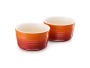 Le Creuset Large Stoneware Ramekins Set Of 2 Flame