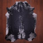 As Grade Nguni Hide 669 Black white L - Large Black white Speckled