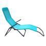 Naterial Fiesta Steel & Textile Pool Lounger Blue L142CMXD60CMXH99CM