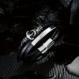 Retro Anchor Multilayer PU Leather Braided Bracelet Men's Punk Style Fashion Jewelry Gifts