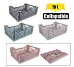 Basket Pl Collapsible 15L 40X30X14CM Marketplace Brits Bros
