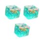 3PACK Ice Cubes Ocean Shells Squishies Fidgets Toys Slow Rise Cube Squishy