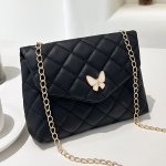 Women's Quilted MINI Crossbody Bag Bag With Butterfly Accent And Chain Strap Versatile Clutch For Makeup Cellphone And Lipstick