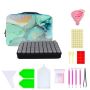 Diamond Dot Bead Art Hard Shell Case And Accessories -flower