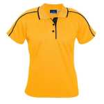 Ladies Vegas Golf Shirt Yellow