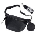 Fanny Packs Waist Bag For Women-fashion Crossbody Bags Chest Purses Belt Bag With 2 Adjustable Strap B-black