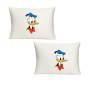 Katz Designs - Twin Standard Pillow Cases Donald Duck Bow Tie