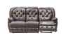 Alpine Avatar 3 Seater Reclining Couch In Leather Uppers Kudu Oxblood
