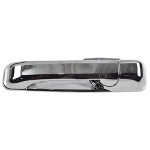 Trq Rear Left Exterior Door Handle Chrome Drivers Side Compatible With 2009-2010 Dodge RAM 1500 2010 2500 3500 2011-2018