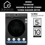 Midea Titanium Washer & Dryer Combo - 12 8KG Washer Dryer