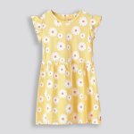 GIRLS Flutter Sleeve Dress - 10 Yellow