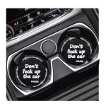 Povtii 2 Pcs Bling Car Cup Coaster 2.75 Inch Anti-slip Crystal Rhinestone Cup Holder Insert Coaster Anti-scratch Auto Drink Cup